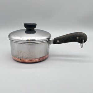 Vintage Pre-1968 Revere Ware 1801 1 Qt. Pot with Copper Bottom & Lid